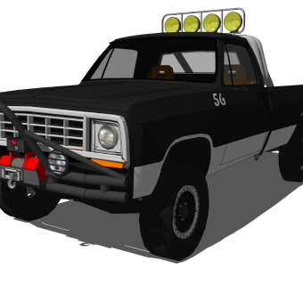 超精细汽车模型 道奇 1976